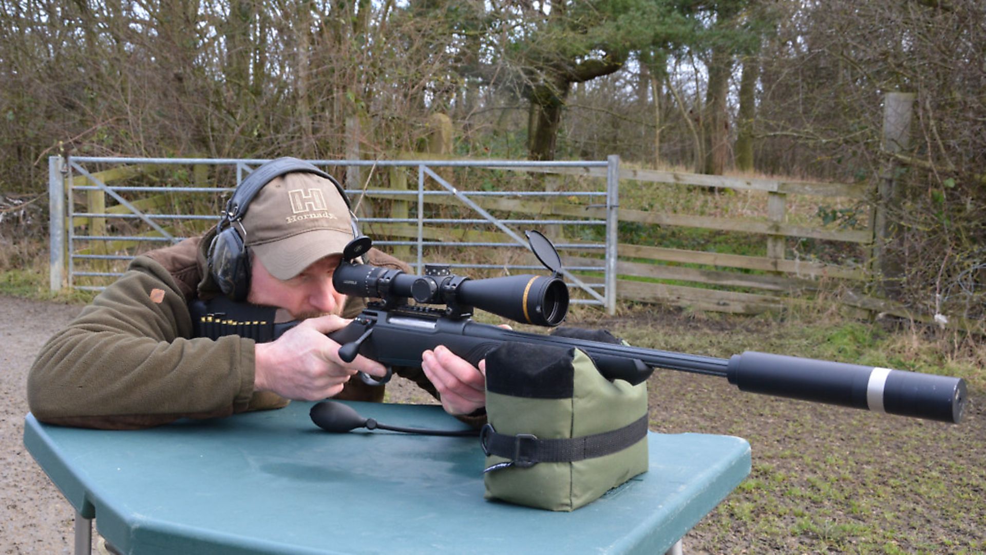 New Front Bench Rest Bag Straps Shooting Rifle Range Gun Hunting Benchrest Range 